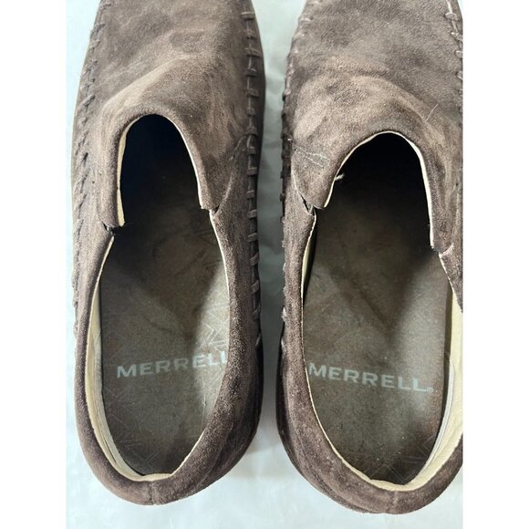 Merrell Women's Wild Senna Espresso  Brown Suede  Moccasin Loafers Size 6 - Picture 5 of 11